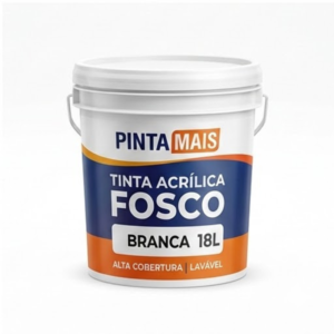 Tinta Acrílica Fosca Branca PintaMais – 18L